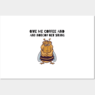 Funny Beekeeper Coffee Lover Posters and Art